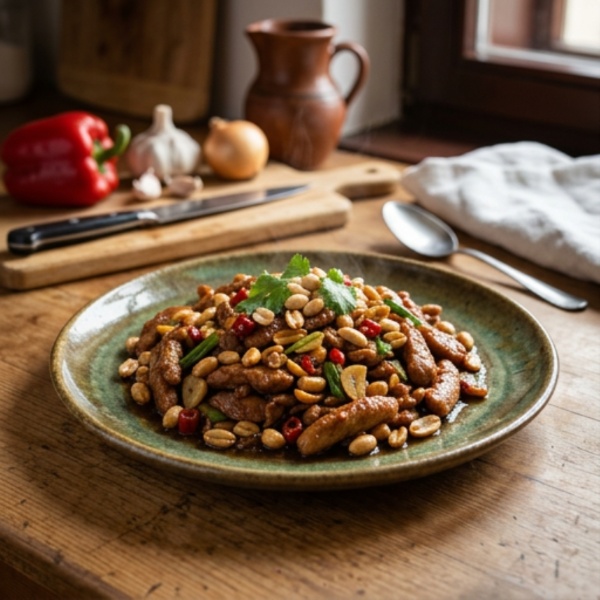 Kung-Pao kuracie mäso